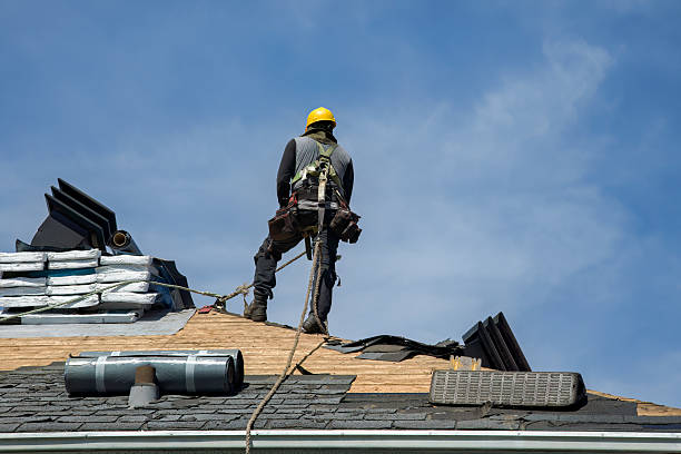 Professional Gutter Installation technician working in South Jordan, UT
